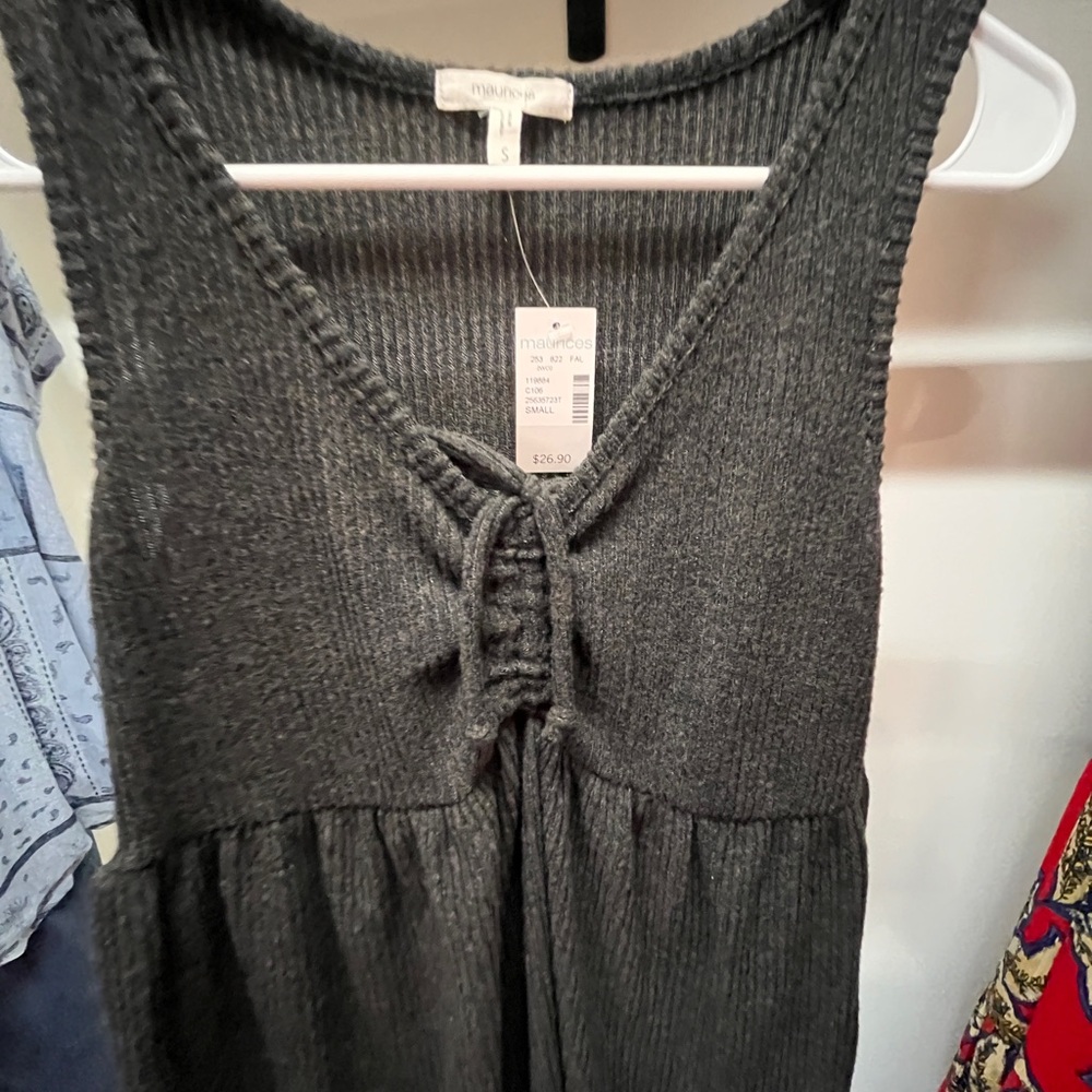 Maurices Black Ribbed Long Sleeve Top - Picture 5 of 7